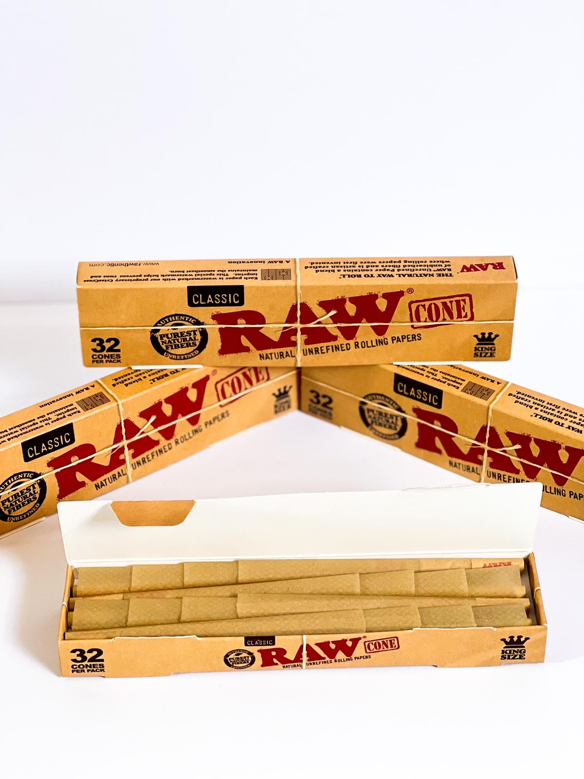 RAW Classic pre-rolled cones kingsize - 32 pack