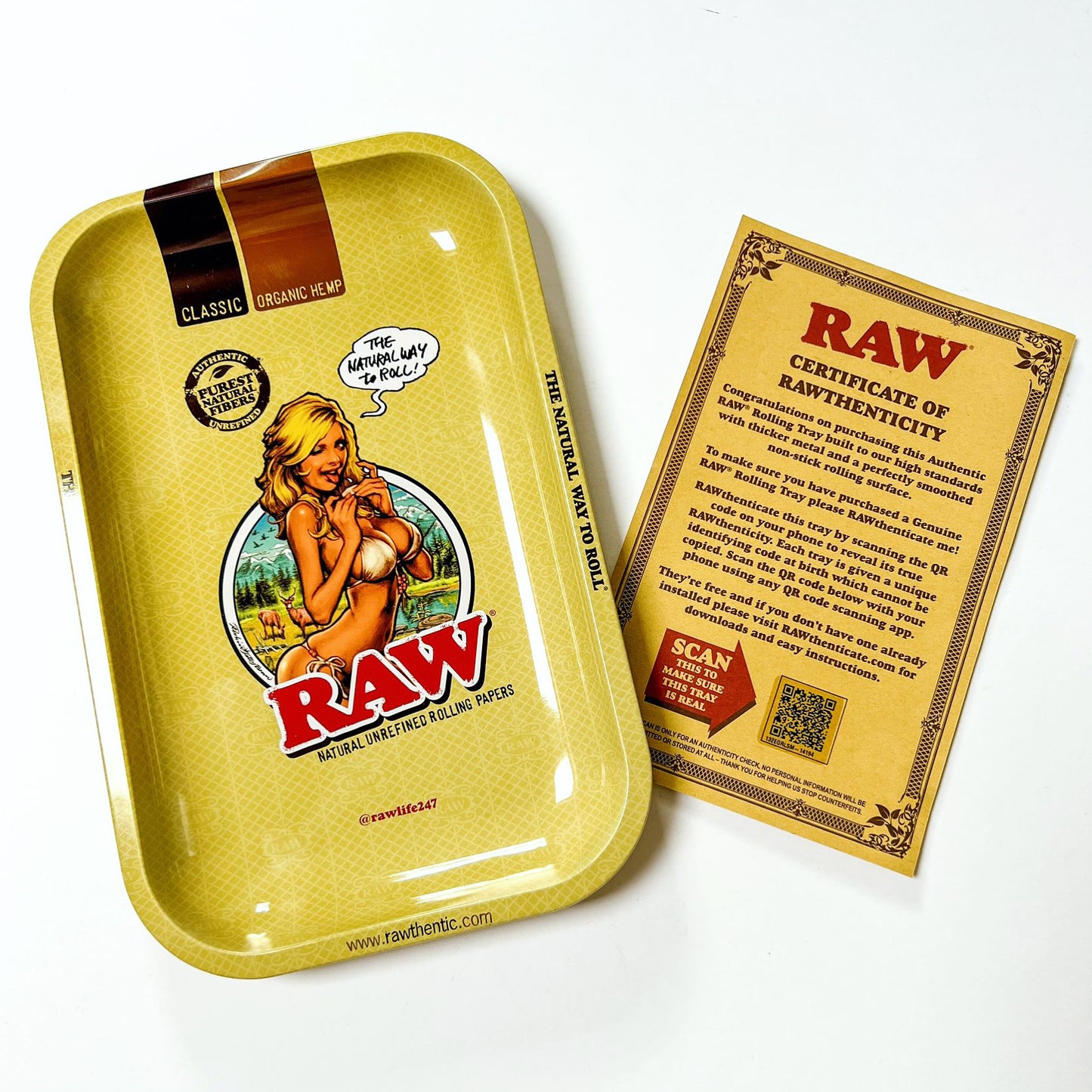 RAW 'bikini girl' tray