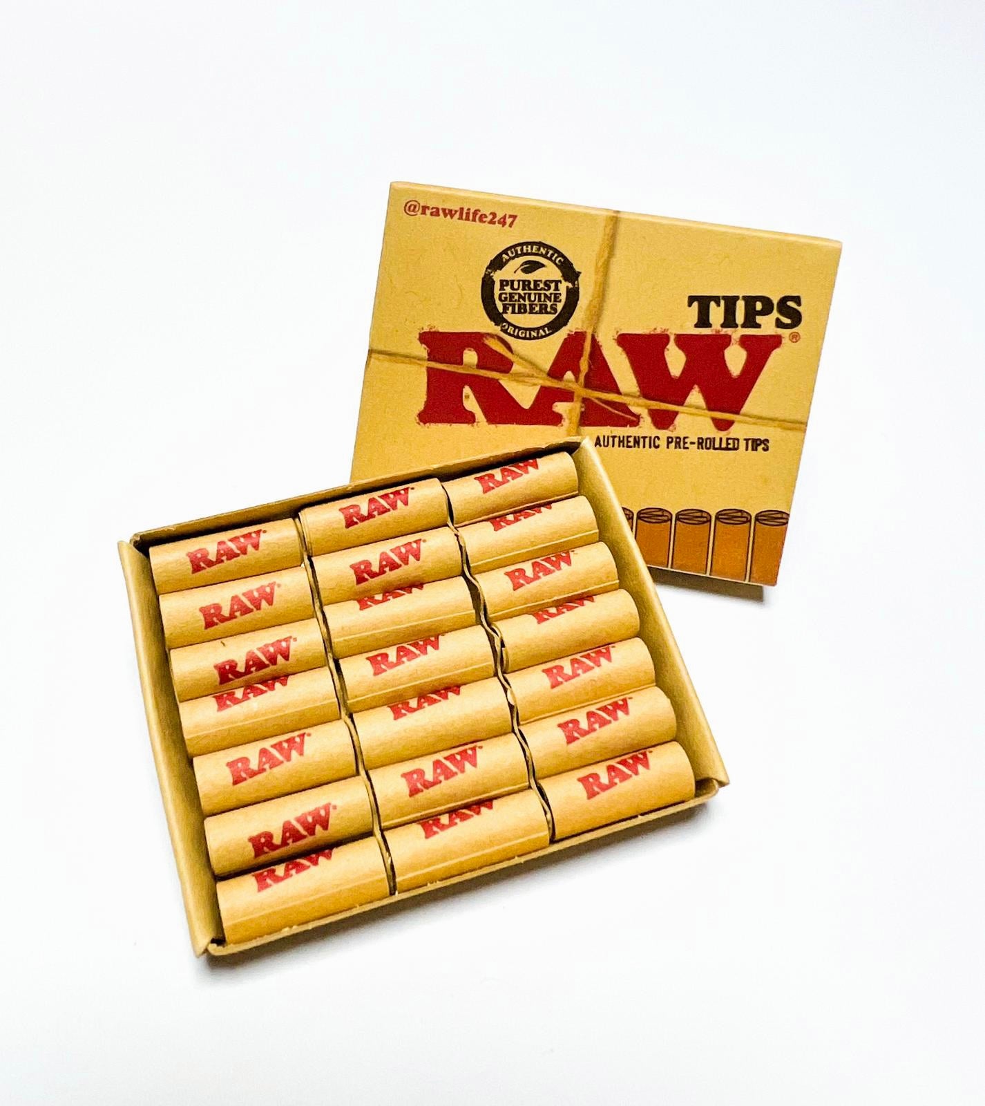 RAW pre-rolled tips