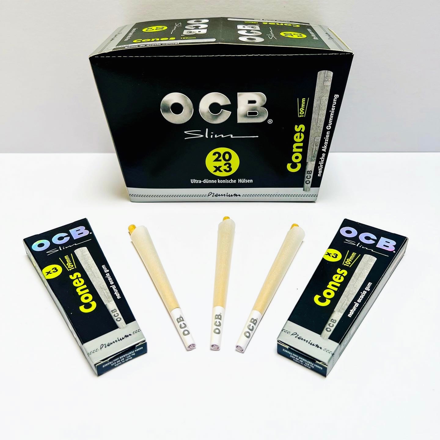 OCB Premium cones kingsize (3 pack)