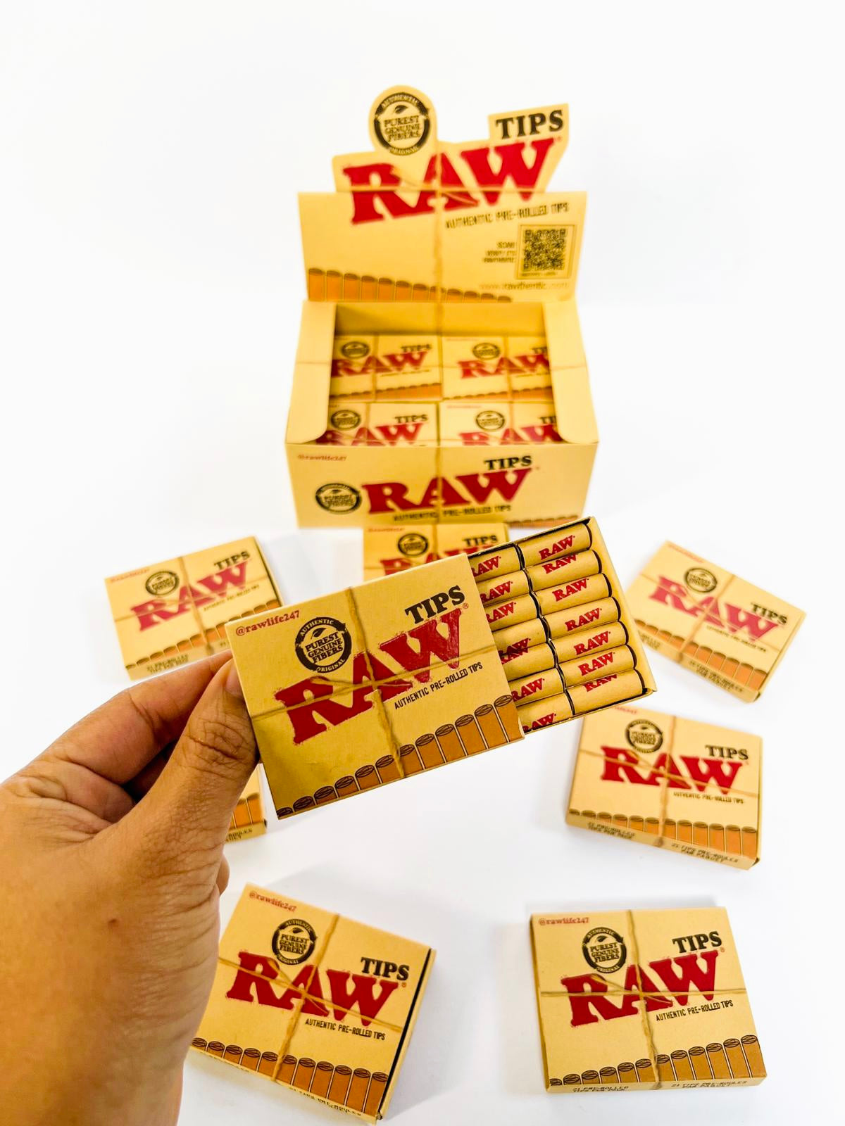 RAW pre-rolled tips