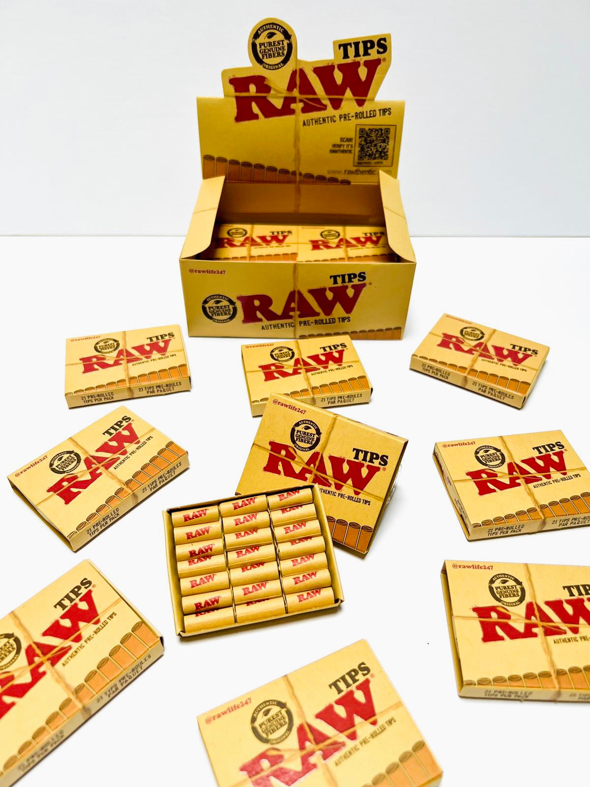 RAW pre-rolled tips