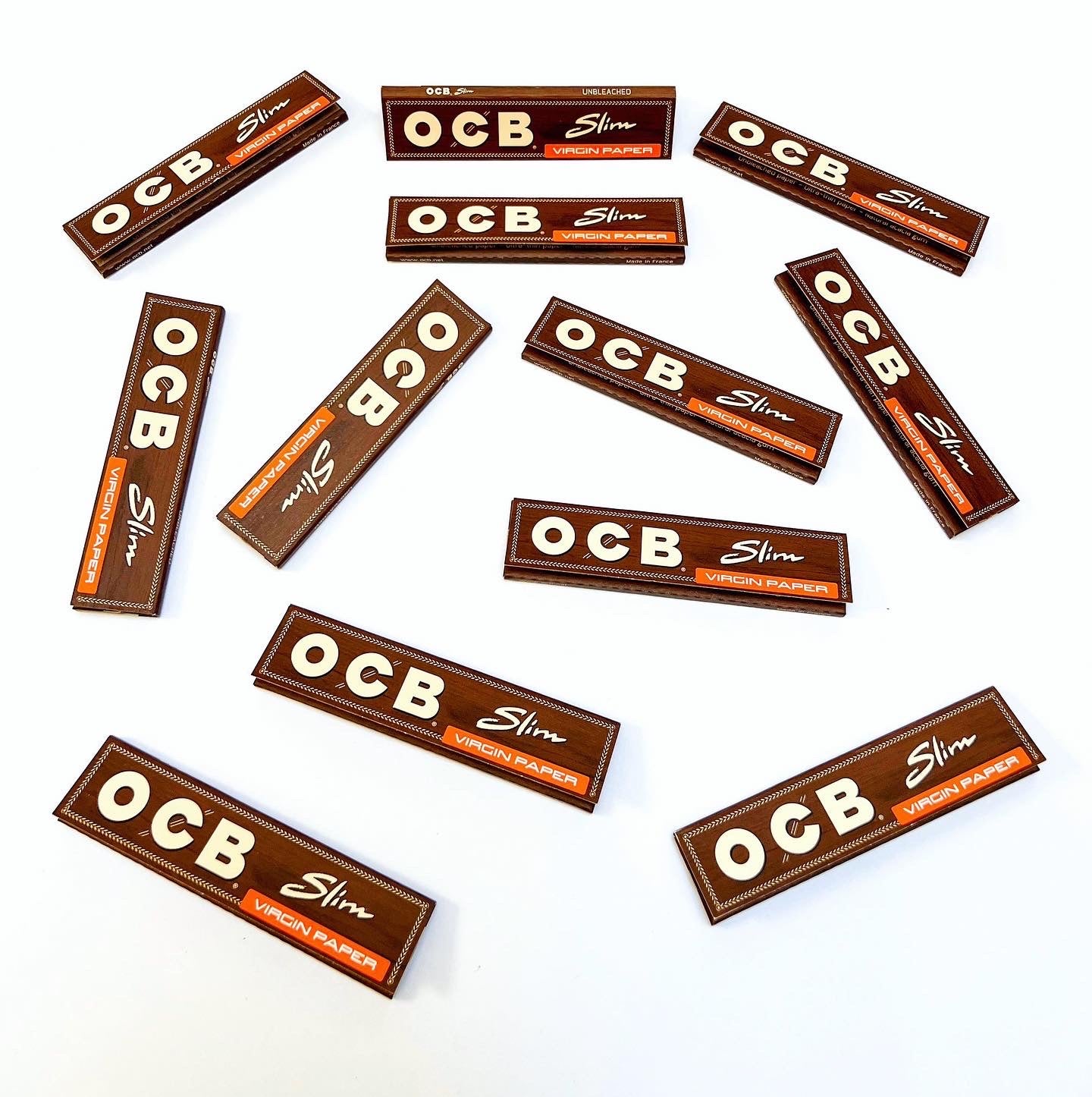 OCB Virgin unbleached kingsize slim