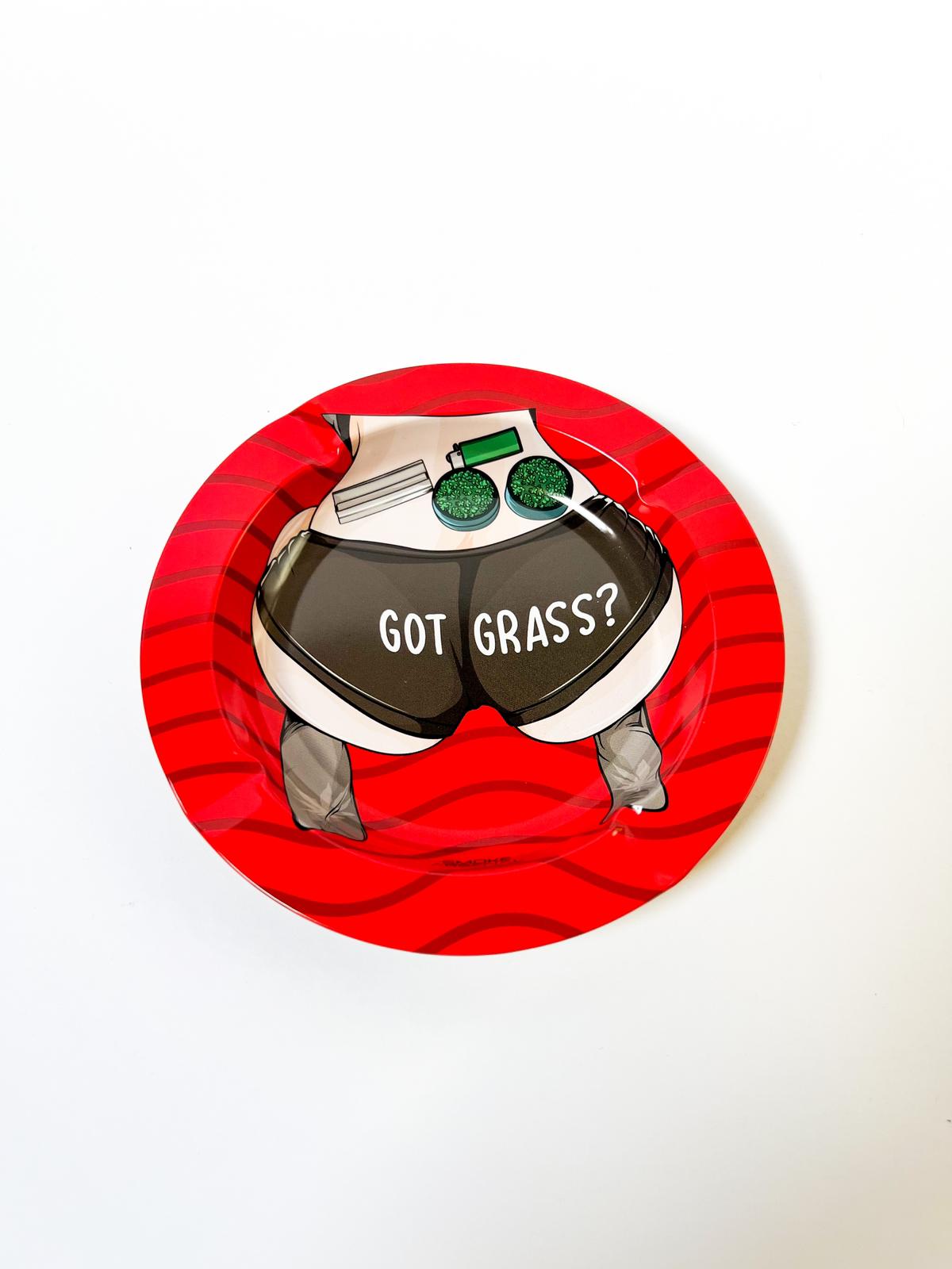 'Got GrASS' Smoke Arsenal ashtray - 14cm