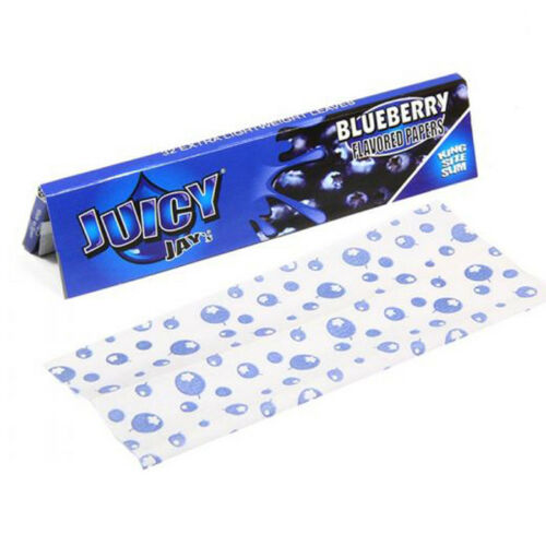 JuicyJay's Blueberry flavour kingsize hemp paper