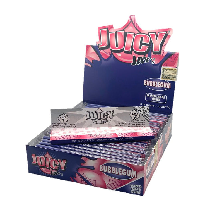 JuicyJay's Bubblegum flavour kingsize hemp paper