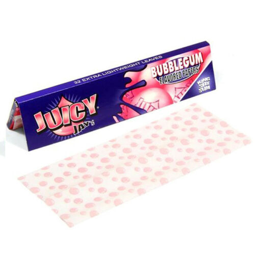 JuicyJay's Bubblegum flavour kingsize hemp paper