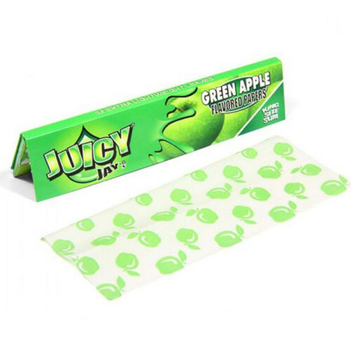 JuicyJay's Green Apple flavour kingsize hemp paper