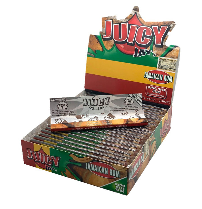 JuicyJay's Jamaican Rum flavour kingsize hemp paper