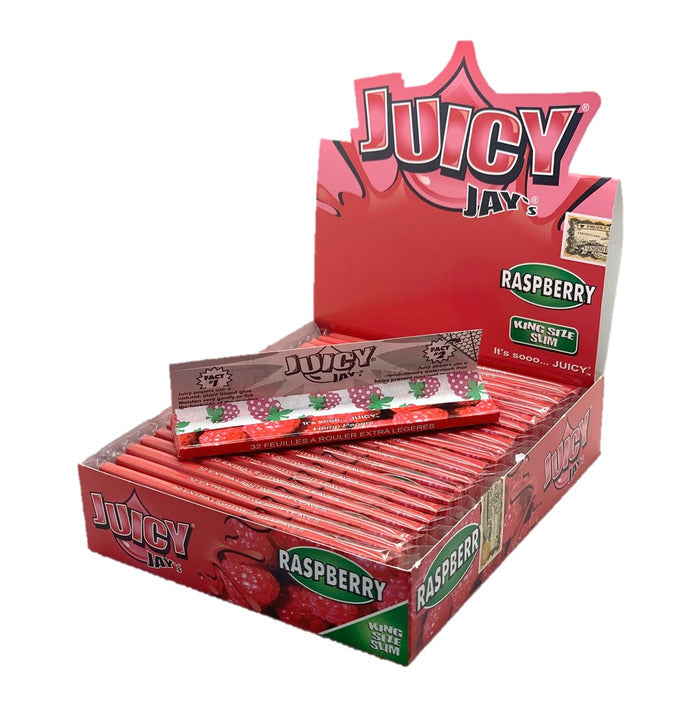 JuicyJay's Raspberry flavour kingsize hemp paper