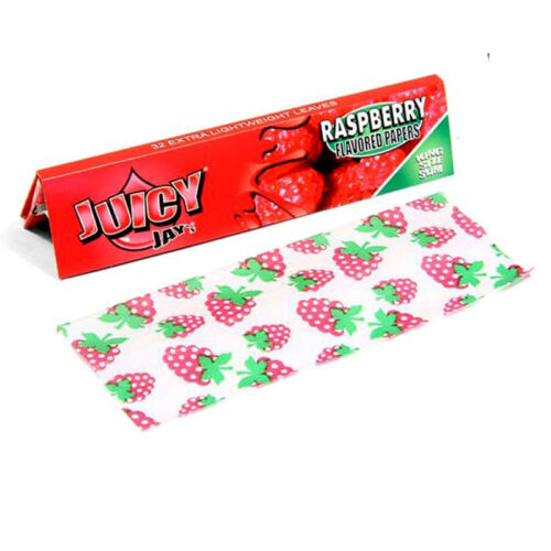 JuicyJay's Raspberry flavour kingsize hemp paper