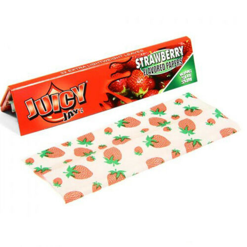 JuicyJay's Strawberry flavour kingsize hemp paper