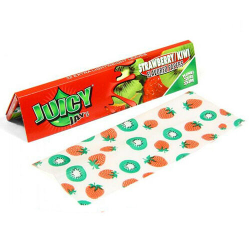 JuicyJay's Strawberry + Kiwi flavour kingsize hemp paper